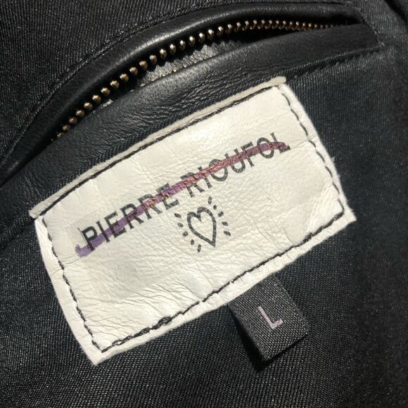 Free People x Pierre Rioufol Sun Shining Leather Jacket Moto Black Size L NWOT - Picture 8 of 16